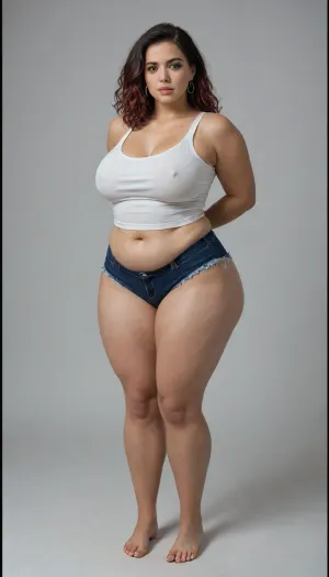 Latina Inmigrant crossing the Mexican Border . Massive tits chubby BBW latina cellulite butt. Massive boobs, fatty, wide hips, full lips latina Sofia Rose inmigrant. Crossing desperate the Border.. Torn clothes. Border with USA. BRUTAL, painful and traumatic to watch. Deportation context. Fullbody