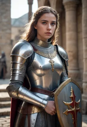 Girl crusader knight