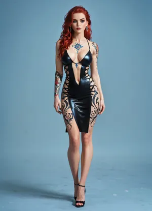 girl with full body tattoo