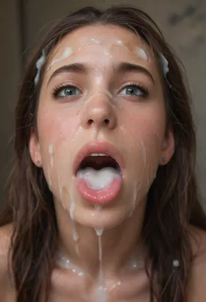 realistic cum, excessive cumshots, naked, cum on, (Cum flows:1.5), (cum on body:1.4), cum on hair, (cum on face:1.5), bukkake, ((d body covered with semen)), (mouth wide open:1.5), (mouth filled with cum:1.5), beautiful face, (cum on hair:1.3), woman, cum, on, face, (ginger moana aged 36), <lora:JustCum:1.9>, <lora:678016_training_data:1.9>, <lora:cum_in_eye_deepmind:1.9>
