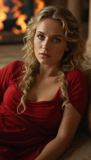 (beautiful blonde woman 30 year old, greek slave, red greek antic tunic, wavy hair, very clear blue eyes, proud, godess), lying on side, temple burning, raw, <lora:Realism_Lora_By_Stable_yogi_SDXL8.1:.8>, fluxenh4nce, <lora:FLUXEnh4nce:.8>, <lora:Complicated Photorealistic Mimic - XL SDXL v1.0:.8>, <lora:MJ52:.8>, <lora:580159_training_data:.8>
