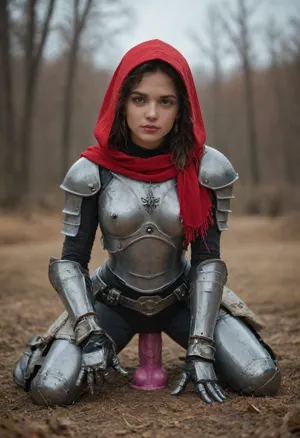 Cute girl riding on dildo on the drdnght, machine, onarmor, meatshield, fannypacking, adepta, red hood, sororitas, on the battlefield, <lora:Space_Marine_Dreadnought_-_Warhammer_40000_SDXL:1.5>, <lora:onarmor_xl:.8>, <lora:SDXL_Epic_Battles:.8>, <lora:adepta_sororitas_xl_v1:.8>
