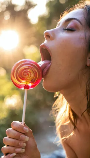 Erotic photography, filmic, 2girls, 24 years old, perfect finger, cinematic, (well-lit scene), magical, great angle, fantasy, (DSLR photo), tanned, make-up, slutty, glossy lips, (face to face), extreme close-up face, open mouth, tongue out, salvia, blushing, closed eyes, ((holding in hand 1lollipop)), (((licking 1lollipop))), crazy angle, (bokeh:1.4), cozy light, sunlight, sunbeam, lens flare, sidelighting, light ra, ethereal fantasy photography, grim, drkms, handslora, attractive, pop, art, <lora:MJ52:.6>, <lora:DarkGrimFantasyXL-000004:.4>, <lora:LCMTurboMix_Euler_A_fix:2>, <lora:590198_training_data:2>, <lora:dare_attractive_pop_art:.8>