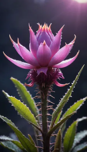 5000000010.138, epiphyllum silhouette in dew
Mountain background, river in valley, purple sunrise, dark blue still life, alien landscape, close-up, 8K UHD, fantasy, abstract, psychedelic style, dark botany, bioluminescent, 3D rendering, digital art, exquisite, dark art, muted colors yellow, coffee, dirty pink, royal navy, dusty mint, dark gray, burgundy, gold outline, neon marker-highlight