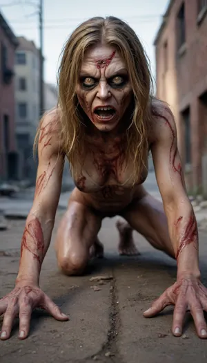 5000000010.229, zombie with long hair crawling on the ground, iron maiden, hyper-realistic airbrush, coming from the underworld!!!!!!, mummy, dark, cryptocurrency, scary, crawling demon, terrifying, professional avatar picture