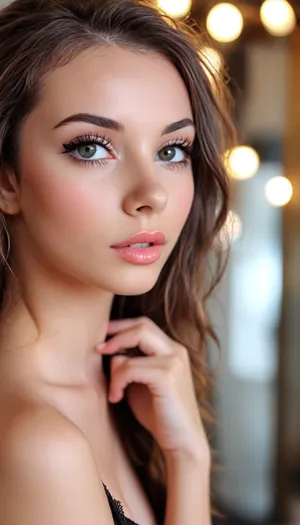 (((stand bfull-length))), 1 girl solo, (young cute petite tiny cutie girl:2), (very skinny:1.6), ((in office)), ((((very straight long hair)))), detailed face, (high contrast:1.3), (natural skin texture, hyper-realism, soft light, sharp), (ultra realistic:1.3), (maximum quality:1.3), (high resolution:1.3), (extreme detail:1.3), (ultra realism:1.3), (maximum detailed skin:1.3), (((extremely long big thick black eyelashes))), lipstick, (((detaled moles all over the body))), (freckles:.2), Canon EOS 5D Mark III, bokeh, (((detaled thin transparent tight mini micro dress))), ((erect nipples)), (((big long voluminous eyelashes))), (((makeup))), ((blush for cheeks)), ((shock)), (((stand on your feet))), butt arched, (((no panties))), ((oiled skin)), side view, N3ry, <lora:sdxl_photorealistic_slider_v1-0:2>, <lora:Marina_N3ry_XL:2>, <lora:681678_training_data:2>, <lora:MJ52:2>, <lora:attractive_notrigger:.1>