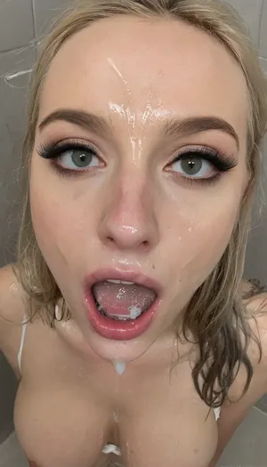 Astonishing beautiful Swedish slut with the face of a supermodel, precious delicate innocent facial features, skinny, huge natural tits, platinum blonde wet hair with dark roots, broken white wet shirt, broken thong, feline delicate sharp face, 19 years old, crying in shame, crying rimmel, angry and afraid, brutally beaten, traces of beatings on her face, dirty wet hair mixed with saliva sticking her face, watered mascara makeup ruined by saliva, a man's hand roughly and painfully grabbed her jawline and hair, a bruise and a hematoma under her eye, pale skin, she cries, face fully glazed with thick sperm, asphyxiation, wide open tired bloodshot veiny eyes, looking at viewer, skin pores, moles, pimples, overheat blushed, completely wet from more than 50 buckets of thick cum poured over her, (((thick cum on face)), ((thick cum on tits)), ((thick cum on hair)), thick cum on broken clothes, medium floor level view, (hyperrealistic:1.7), <lora:315758_training_data:.8>)