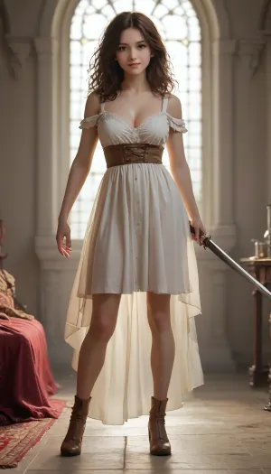 (((The Musketeer of the 17th century))), (natural breast), full body, (((focus on musket))), perfect fingers, Beautiful eyes, (detailed eyes), (detailed face), dynamic shadow, (((licking the muzzle of a musket))), (((musket))), (((Musketeer girl:1.4))), (cute tall tall), (full body view), (happy, smiling), (large breasts), ((messy hair:1.4)), ((trimmed pubic hair)), (extremely detailed CG unity 8k wallpaper), professional majestic photography, (Leica M6 Camera), 24mm, exposure blend, hdr, faded, extremely intricate, High, (Detail:1.1), sharp focus, dramatic, soft cinematic light, (detailed pupils), 4k textures, adobe lightroom, photolab, elegant, ((((cinematic look)))), soothing tones, insane details, hyperdetailed, low contrast, Super perspective, foreen, fighting stance, from below, 1girl, long hair, large breasts, (masterpiece:1.2), (best quality, highest quality), (ultra detailed), (8k, 4k, intricate), (full-body-shot:1), (50mm), (highly detailed:1.2), (((detailed face:1.2))), (((detailed_eyes))), (gradients), (ambient light:1.3), (cinematic composition:1.3), (HDR:1), Accent Lighting, extremely detailed CG unity 8k wallpaper, original, highres, (perfect_anatomy:1.2), (dynamic pose:1.2), (perfect fingers:1.2), beautiful studio soft light, rim light, vibrant details, luxurious, hyperrealistic, anatomical, (dynamic light), illuminated by light, <lora:Cutesy4-10:.5>, <lora:undressing_another_v0.5:.5>