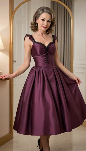 (Extraordinary stunning mistress:1.5), gilf in a luxury reneissance style hotel, fully clothed, (very mature:1.9), (gilf:1), (age-proper wrinkles:1.6), (small breasts:.4), glossy peach lipstick, red nails, white teeth, perfect denture, jewelery, (long dark brown hair:1.2), black lace stockings, dress spreading around, (midi silk minimalist hoop dress:1.6), small jacket, dress falled down on shoulders, epic, gorgeous, skirtlift to see her pussy, spreading, (saggy:1.5), (night:1.5), raytrace, reflective lights, light reflections, superior handcrafted dress, pink, red, purple, burgundy, black, sweetegl, sweetop, swe3tjsk, bl0use, masterpiece, (orgasm:1.6), best quality, cinematic scene, cinematic lighting, sharp focus, best shadow, 8K, UHD, extremely sharp, extremely detailed, extremely intricate detail, high res, ultra-high-definition, highly detailed, ultra-sharp textures, finely detailed, perfect skin texture, hyperrealistic lighting, professional photography, full dynamic range, deep contrast, high clarity, realistic depth of field, HDR, perfect exposure, smooth gradients, natural reflections, ultra-fine details, realistic skin pores, individual hair strands, soft shadows, color-graded, perfect face, High detailed photo, high quality photo, dim light, contrast, sharp background, fine detailed background, dark, rear view, various positions, score_9, score_8_up, score_8, 5 finger on hands, score_7_up, score_7, score_6_up, detailxl, chiaroscuro, style, dim, light, <lora:SweetLolitaXLv4.23:1.2>, <lora:polyhedron_chiaroscuro-000005:1.1>, <lora:681678_training_data:.7>