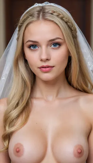 18 year old young beauty, looks six years younger, the body is six years behind in development, Alyonushka from the fairy tale, style Alyonushka from the fairy tale, Naked girl, the most beautiful girl on the planet, young beautiful face, blond hair, Barbie style, but on the Internet she is known under the fashionable pseudonym Jennifer Mackay, from the Met-Art website, a Ukrainian model, external data, her height is 145 cm, and her weight is 45 kg. She participated in beauty contests and fashion shows, starred in advertising, worked as a photo model, gorgeous 18 Ukraine girl, beautiful face, very small breasts, naked girl, realistic detailed pussy, perfect lighting, beautiful slender bride, oval face, the girl looks young, thin slender girl, small breasts, thin slender legs, very thin waist, (blonde hair, very long hairstyle), looking at the camera, (bridal veil), diamond necklace, anal sex, deepthroat, (gangbang), realistic detailed face, realistic detailed hair, realistic detailed body, realistic detailed skin, realistic detailed small perky firm breasts, realistic detailed very tight pussy, (High, Resolution), (More, Details), (8K), detailxl, anarexia, 18 ea, (long white blond hair, braided), (round blue eyes), (getting fucked in the ass by a big muscular orc:1.19), groping breasts, anal penetration