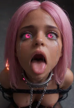18 year old PETITE EBONY BIMBO CUTIE WITH HUGE ROUND FAKE BREASTS IS MIND CONTROLLED IN A DARK ALLEY, BROWN SKIN BIMBO IS HYPNOTIZED TO BE A CUM SLAVE FOR VIEWER'S hyper gigantic MASSIVE BLACK HORSEcock, SHE'S HYPNOTIZED BY VIEWER TO BE EXTREMELY DESPERATE AND TERRIFIED OF HIS gigantic thick BLACK HORSEcock, UHD 8K, extreme realism, maximum detail, PERFECT WET BROWN SKIN, RANDOM VIEW ANGLE, RANDOM POSE, HYPNOSIS, BDSM, SHOCKED EXPRESSION, (INTENSE SAD CRYING:1.9), BUKKAKE, (MESSY long MULTICOLOR hair, RANDOM HAIR STYLE), YOUNG EBONY HOTTIE BIMBO WITH ENORMOUS SILICONE TITS IS OBSESSED WITH VIEWER'S ENORMOUS BLACK HORSECOCK, she is DISGUSTED WHILE kissing the tip of HIS MASSIVE BLACK HORSEcock and licking the cum, SHE'S DISGUSTED BY HUGE BLACK HORSEcock, SUPER EXCITED eyes GLOWING WITH INTENSE SHOCK, EYES WIDE OPEN IN SHOCK, (BRIGHT GLOWING MINDLESS PINK eyes:2), she is HYPNOTIZED TO WORSHIP VIEWER'S MASSIVE BLACK HORSECOCK, EXTREME BUKKAKE BY HUGE BLACK HORSECOCKS, EXCITED SHOCKED extreme orgasm face, (EXTREME AHEGAO FACE:1.8), lots of thick runny cum on her EBONY BIMBO face and lips and chin and forehead, (tinkerbell99, aged 20), SUPER FIT BLACK BIMBO BODY, WEARING FISHNET CATSUIT, (SHE'S WEARING A SLAVE COLLAR RESTRAINED BY CHAINS:1.3), (VERY BIG ROUND FAKE BIMBO BOOBS), EXTREME HYPER BUKKAKE, perfect composition of lights and shadows, (After massive bukkake cum), dynamic, the brightest image, clear focus, depth of field, 32k, 30 mm lens, 1/250 s, f/2.8, ISO 300, excessive thick runny cum on face, lots of cum on breasts, lots of cum on hair, cum in mouth, close-up, cowboy, shot, high, angle, skinny, body, igbaddie, tongue, out, ahegao, drool, melanin, <lora:JustCum:2>, <lora:cum_in_eye_deepmind:2>, <lora:igbaddie-XL:2>, <lora:ahegao_mr_chrisma:2>, <lora:melanin-XL:2>