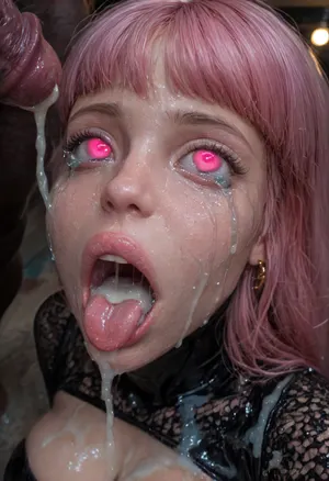 18 year old PETITE EBONY BIMBO CUTIE WITH HUGE ROUND FAKE BREASTS IS MIND CONTROLLED AND RESTRAINED TO A BONDAGE DEVICE, SHE IS HYPNOTIZED TO BE A CUM SLAVE FOR VIEWER'S hyper gigantic MASSIVE BLACK HORSEcock, SHE'S HYPNOTIZED BY VIEWER TO BE EXTREMELY DESPERATE AND TERRIFIED OF HIS gigantic thick BLACK HORSEcock, UHD 8K, extreme realism, maximum detail, PERFECT WET DARK SKIN, RANDOM VIEW ANGLE, RANDOM POSE, HYPNOSIS, SHOCKED EXPRESSION, (INTENSE SAD CRYING:1.9), BUKKAKE, (MESSY long MULTICOLOR hair), YOUNG EBONY HOTTIE BIMBO WITH ENORMOUS SILICONE TITS IS OBSESSED WITH VIEWER'S ENORMOUS BLACK HORSECOCK, she is DISGUSTED WHILE kissing the tip of HIS MASSIVE BLACK HORSEcock and licking the cum, SHE'S DISGUSTED BY HUGE BLACK HORSEcock, SUPER EXCITED eyes GLOWING WITH INTENSE SHOCK, EYES WIDE OPEN IN SHOCK, (BRIGHT GLOWING MINDLESS PINK eyes:2), she is HYPNOTIZED TO WORSHIP VIEWER'S MASSIVE BLACK HORSECOCK, EXTREME BUKKAKE BY HUGE BLACK HORSECOCKS, EXCITED SHOCKED extreme orgasm face, (EXTREME AHEGAO FACE:1.8), lots of thick runny cum on her EBONY BIMBO face and lips and chin and forehead, (tinkerbell99, aged 20), SUPER FIT BLACK BIMBO BODY, WEARING FISHNET CATSUIT, (VERY BIG ROUND FAKE BIMBO BOOBS), EXTREME HYPER BUKKAKE, perfect composition of lights and shadows, (After massive bukkake cum), dynamic, the brightest image, clear focus, depth of field, 32k, 30 mm lens, 1/250 s, f/2.8, ISO 300, excessive thick runny cum on face, lots of cum on breasts, lots of cum on hair, cum in mouth, close-up, cowboy, shot, high, angle, skinny, body, igbaddie, tongue, out, ahegao, drool, melanin, <lora:JustCum:2>, <lora:cum_in_eye_deepmind:2>, <lora:igbaddie-XL:2>, <lora:ahegao_mr_chrisma:2>, <lora:melanin-XL:2>