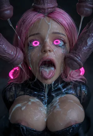 18 year old PETITE EBONY BIMBO CUTIE WITH HUGE ROUND FAKE BREASTS IS MIND CONTROLLED AND RESTRAINED TO A BONDAGE DEVICE, EBONY BIMBO IS HYPNOTIZED TO BE A CUM SLAVE FOR VIEWER'S hyper gigantic MASSIVE BLACK HORSEcock, SHE'S HYPNOTIZED BY VIEWER TO BE EXTREMELY DESPERATE AND TERRIFIED OF HIS gigantic thick BLACK HORSEcock, UHD 8K, extreme realism, maximum detail, PERFECT WET DARK SKIN, RANDOM VIEW ANGLE, RANDOM POSE, HYPNOSIS, SHOCKED EXPRESSION, (INTENSE SAD CRYING:1.9), BUKKAKE, (MESSY long MULTICOLOR hair), YOUNG EBONY HOTTIE BIMBO WITH ENORMOUS SILICONE TITS IS OBSESSED WITH VIEWER'S ENORMOUS BLACK HORSECOCK, she is DISGUSTED WHILE kissing the tip of HIS MASSIVE BLACK HORSEcock and licking the cum, SHE'S DISGUSTED BY HUGE BLACK HORSEcock, SUPER EXCITED eyes GLOWING WITH INTENSE SHOCK, EYES WIDE OPEN IN SHOCK, (BRIGHT GLOWING MINDLESS PINK eyes:2), she is HYPNOTIZED TO WORSHIP VIEWER'S MASSIVE BLACK HORSECOCK, EXTREME BUKKAKE BY HUGE BLACK HORSECOCKS, EXCITED SHOCKED extreme orgasm face, (EXTREME AHEGAO FACE:1.8), lots of thick runny cum on her EBONY BIMBO face and lips and chin and forehead, (tinkerbell99, aged 20), SUPER FIT BLACK BIMBO BODY, WEARING FISHNET CATSUIT, (VERY BIG ROUND FAKE BIMBO BOOBS), EXTREME HYPER BUKKAKE, perfect composition of lights and shadows, (After massive bukkake cum), dynamic, the brightest image, clear focus, depth of field, 32k, 30 mm lens, 1/250 s, f/2.8, ISO 300, excessive thick runny cum on face, lots of cum on breasts, lots of cum on hair, cum in mouth, close-up, cowboy, shot, high, angle, skinny, body, igbaddie, tongue, out, ahegao, drool, melanin, <lora:JustCum:2>, <lora:cum_in_eye_deepmind:2>, <lora:igbaddie-XL:2>, <lora:ahegao_mr_chrisma:2>, <lora:melanin-XL:2>