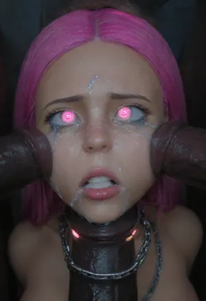 18 year old PETITE EBONY BIMBO CUTIE WITH HUGE ROUND FAKE BREASTS IS MIND CONTROLLED IN A DARK ALLEY, BROWN SKIN BIMBO IS HYPNOTIZED TO BE A CUM SLAVE SUCKING VIEWER'S hyper gigantic MASSIVE BLACK HORSEcock, SHE'S HYPNOTIZED BY VIEWER TO BE EXTREMELY DESPERATE AND TERRIFIED OF HIS gigantic thick BLACK HORSEcock, UHD 8K, extreme realism, maximum detail, PERFECT WET BROWN SKIN, RANDOM VIEW ANGLE, RANDOM POSE, (YOUNG EBONY HOTTIE BIMBO WITH ENORMOUS SILICONE TITS IS OBSESSED WITH SUCKING VIEWER'S ENORMOUS BLACK HORSECOCK:1.3), (she is DISGUSTED WHILE HIS MASSIVE BLACK HORSEcock IS DEEP IN HER MOUTH:1.1), HYPNOSIS, BDSM, DESPERATE EXPRESSION, (INTENSE SAD CRYING:2), BUKKAKE, (MESSY long MULTICOLOR hair, RANDOM HAIR STYLE), SHE'S DISGUSTED BY HUGE BLACK HORSEcock IN HER MOUTH, SUPER EXCITED eyes GLOWING WITH INTENSE DESPAIR, EYES WIDE OPEN IN DESPERATION, (BRIGHT GLOWING MINDLESS PINK eyes:2), (VIEWER GRABBING HER HEAD AND BRUTALLY FUCKING HER THROAT:1.2), she is HYPNOTIZED TO WORSHIP VIEWER'S MASSIVE BLACK HORSECOCK, EXTREME BUKKAKE BY HUGE BLACK HORSECOCKS, EXCITED BEGGING extreme orgasm face, (EXTREMELY PANICKED FACE:1.8), lots of thick runny cum on her EBONY BIMBO face and lips and chin and forehead, (tinkerbell99, aged 20), SUPER FIT BLACK BIMBO BODY, WEARING FISHNET CATSUIT, (SHE'S WEARING A SLAVE COLLAR RESTRAINED BY CHAINS:1.3), (VERY BIG ROUND FAKE BIMBO BOOBS), EXTREME HYPER BUKKAKE, perfect composition of lights and shadows, (After massive bukkake cum), dynamic, the brightest image, clear focus, depth of field, 32k, 30 mm lens, 1/250 s, f/2.8, ISO 300, excessive thick runny cum on face, lots of cum on breasts, lots of cum on hair, cum in mouth, close-up, cowboy, shot, high, angle, skinny, body, igbaddie, melanin, bbcdeepthroat, <lora:JustCum:2>, <lora:cum_in_eye_deepmind:2>, <lora:igbaddie-XL:2>, <lora:melanin-XL:2>, <lora:BBCDeepthroat:2>