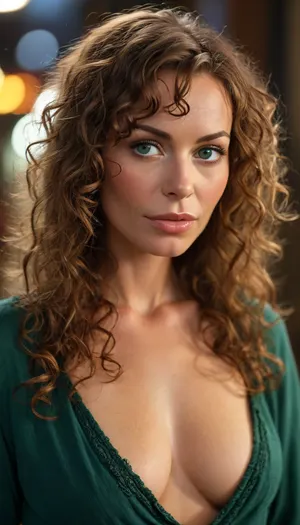 (Extremely insanely highest quality and resolution:1.5), (body in frame:1.5), ((fully clothed:1.6)), ((czech:1.5)), (Professional modelling photo:1.3), ((astonishing endearing:1.5)), (extremely detailed face and eyes:1.3), luscious lips, (emerald green eyes:1.3), (makeup:1.33), (40 years-old:1.5), (warm brown hair:1.5), (extremely long curly messy hair:1.5), (average woman), (slim:1.33), (extremely detailed hair:1.33), (naked:1.5), (accessories:1.25), (happy look), very busty natural tits, (extremely detailed detailed outdoor:1.3), (extremely high resolution:1.3), (perfect focus:1.33), (perfect contrast:1.3), (perfect composition:1.3), (extremely detailed lighting and shadows:1.3), (insanely, (sharp details)), gigapixel, (hyperrealism:1.3), photorealistic, (masterpiece:1.2), (8k:1.3), (extremely high detailed:1.3), (photorealistic:1.5), ((extremely high quality)), (intricate details), highly realistic, detailed skin, artistically color tones, ((bokeh)), (smooth shadows), ac3fus1on, artstyle, gldnglry, detailxl, <lora:RsmJemma1XL:.8>, <lora:MJ52:.8>