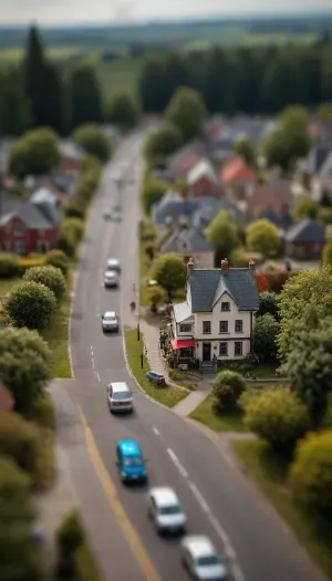 Tilt-shift photo of {prompt}.
