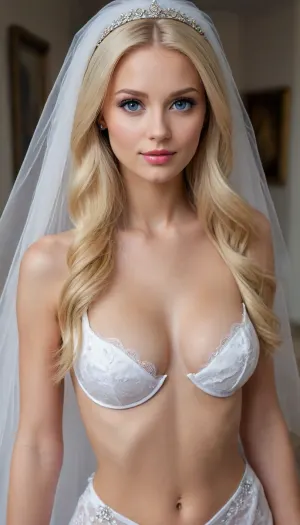 Naked girl, blond hair, Barbie style, but on the Internet she is known under the fashionable pseudonym Jennifer Mackay, from the Met-Art website, a Ukrainian model, external data, her height is 145 cm, and her weight is 45 kg. She participated in beauty contests and fashion shows, starred in advertising, worked as a photo model, gorgeous 18 Ukraine girl, beautiful face, very small breasts, naked girl, realistic detailed pussy, perfect lighting, beautiful youthful slender bride, oval face, (blonde hair, very long hairstyle), looking at the camera, (bridal veil), diamond necklace, (giant monstrous monster giant mutant a huge monster with the head of Dobie from the Lord of the Rings), (large cocks), (double anal penetration), anal sex, deepthroat, (gangbang), (white high heels), realistic detailed face, realistic detailed hair, realistic detailed body, realistic detailed skin, realistic detailed small perky firm breasts, realistic detailed very tight pussy, (High, Resolution), (More, Details), (8K), detailxl
