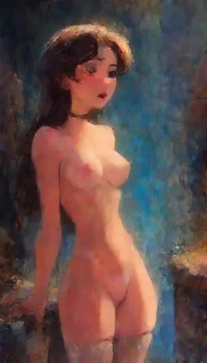 clothed, blonde Kiriko from Overwatch, (uncovered long hair:2), wide hips, beautiful face, horny expression, full lips, thick lips, beautiful, perfect face, model, gorgeous, pale hazel eyes, looking at viewer seductively, seductive eyes, she on set of photoshoot, small cute nose, orgasm, moaning, happy, (tanned:1.1), tan lines, (seductive makeup inspired by that of Internet sluts:1.1), translucent flowy lace crop top, exposed pussy, choker, stockings, navel piercing, athletic, sixpack, midriff, waist, tight body, muscular thighs, perfect round ass, very small erect nipples, slim neck, narrow shoulders, perky big round breasts, (natural perfectly breasts:1.1), (breasts larger than head:1.1), thigh gap, big thigh gap, wide thigh gap, round ass, smooth pussy, pussy in full view, (dynamic pose:1.1), (leg extended to side:1.2), (leaning back against the counter pushing pelvis out:1.4), in a dark modern kitchen, (front side view:1.2), ac_neg1, green, eyes, blue, brown, perfecteyes, samdoesarts, by, j_cartoon, <lora:MJ52:.5>, <lora:PerfectEyesXL:.6>, <lora:samdoesarts1.1-000030:.8>, <lora:Animated_Concept:1.1>, <lora:J_cartoon:1.5>