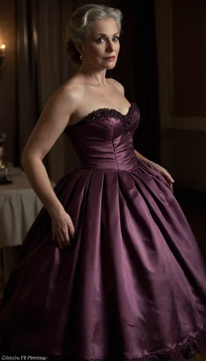 GILF in a luxury victorian ballroom, royal ballgown set, fully clothed, (very mature:1.7), (majestic gilf:1.5), (elegant:1.9), (seductive:1.9), facial wrinkles, (body wrinkles:1.5), shaved pussy, (small breasts:.9), red lipstick, red nails, white tooth, perfect denture, jewels, red lace bra seen through dress, (untied straight brunette royal hair:1.2), panties pulled away, black lace stockings, dress spreading around, (floral patterned long fabric hoop dress:1.6), dress falled down on shoulders, skirtlift, spreading, (facial), (cfnm), (saggy tits:1.3), night Atmosphere, (midi hoop dress:1.3), superior costume, pink, red, purple, burgundy, black, hyper-photorealistic, hoop dress, cleavage, full body, full length shot, sweetegl, sweetop, swe3tjsk, bl0use, ElementalWind, Perfect hands, perfect fingers, perfect anatomy, realistic mature skin, skin pores, freckles, moles, spots, wrinkles, pussy on focus, masterpiece, best quality, cinematic scene, perfect hands, (cinematic lighting), (night:1.3), raytrace, sharp focus, best shadow, 8K, UHD, clear image, extremely sharp, extremely detailed, extremely intricate detail, high res, ultra-high-definition, highly detailed, ultra-sharp textures, finely detailed, perfect skin texture, hyperrealistic lighting, professional photography, full dynamic range, deep contrast, high clarity, realistic depth of field, HDR, perfect exposure, smooth gradients, natural reflections, ultra-fine details, realistic skin pores, individual hair strands, perfect face, High detailed photo, high quality photo, fullcolor, clothes, sharp background, fine detailed background, hoopdress, LIFT, UP, SKIRT, FROM, BELOW, CURTSEY, <lora:dark:.8>, <lora:bab4d033-acad-4a4e-b6fa-5dda2bad3471.TA_trained:1.6>, <lora:Lift Up Skirt:1.2>, <lora:SDXLHighDetail_v6-000005:.8>