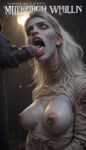 female drow elf barbarian, (dark night blue skin:1.82), tall, angry, busty, curvy, thin waist, big boobs, big butt, slim, fit, vitiligo, strong, (wearing Drizzt Do'Urdens armor, with bear fur pelt, dungeons and dragons inspired chainmail, purplish blue skin, black and purple hair, Dark, Elf, Warrior, Drow, tattooed, scarred, purple eyes, uberfit, muscular, blue skin, amazon, giant, fur barbarian armor, bloody, blood spatter, bear, bear heart), Dark, Elf, Warrior, Drow, tattooed, scarred, purple eyes, blue skin, amazon, giant, fur barbarian armor, bloody, blood spatter, bear, bear heart, zavy-brbrn, defeating a woman in combat, fighting, killing, blood, winning fight, magazine cover, Realism_Quality_2xx_By_Stable_Yogi, score_9, score_8_up, score_7_up, (((very pretty face:1.3))), (((extremely ultra detailed face:1.3))), perfect fingers and hands, upper body view, (extreme size difference:1.6), (ultra realistic), side view, giant big black dick, cumshot, bukkake, extreme close-up, (completely glazed with thick milky white glossy cum:1.7), no skin visible beneath the slime layer, (smooth seamless coating:1.5), (slime oozing and flowing over facial contours:1.4), eyelids, lips, cheeks, chin all buried under the fluid, facial shape still subtly visible beneath the glaze, soft veil partially stuck to the slime, surreal beauty shot, high detail wet texture, cinematic lighting, dark soft background, artistic surrealism, (large heavy nipple rings:1.5), (leg spreader bar:1.2), UHD 8K, cinematic masterpiece, maximum details, maximum quality, maximum realism, masterpiece, award winning photo, extremely detailed face, holding her by the hair, pulling her head back, deepthroat, throatfuck, veiny throbbing muscular black brute cock, huge girthy muscular black brute dick, cock stuffed down throat, holding head while fucking her mouth, drooling while choking, choking on cock, tearfilled eyes while deepthroating cock, hyper wide cock, massive cockhead dripping cum, cumshot inside mouth, Uber realistic, 8k, ultra detailed, arched back, ((Ultimate realistic photo details)), (((dynamic sexy pose))), (((bright sunlight))), detailxl, large, breasts, big, boobs, huge, tits, 35mm photograph, film, professional, 4k, highly detailed, (eyes wide open in horror:1.72), (wide mouth spreader:1.8), (pleading expression:1.56), (terrified:1.48), (crying:1.48), (fear and panic:1.56), (pulled nipples:1.2), nipple clamps, dramatic shadows, rich details, nature-inspired color palette, <lora:Dark_Elf_Warrior:2>, <lora:Drow:2>, <lora:339100_training_data:2>, <lora:zavy-brbrn-sdxl:2>, <lora:close_up_detailed_shot_of1:2>