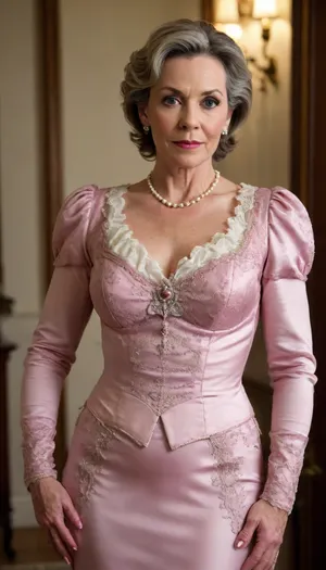 Stunning mature milf, (mature:1.9), supreme victorian costume