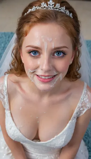 A surreal wedding day: a cum-drenched bride's unexpected bliss