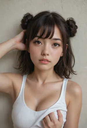 A kawaii asian girl's sensual lean: an 8+ rating in the alleyway - a dance of submissiveness and seduction