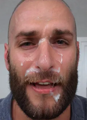 mature, daddy, grandpa, older, 50s, 60s, man, male, turkish, hairy, bearded, full beard, long beard, salt and pepper, bald head, facial, cum, on, face, smiling, happy, proud, laughing, portrait, perfect teeth, mouth open, cum drenched, semen, seed, cum guzzling, cum in mouth, office, white collar, suit, sweaty face, perfect detail, <lora:Men'sFacialV3.8:1>