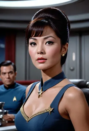 Star Trek, 1960s, sexy asian woman, star fleet officer