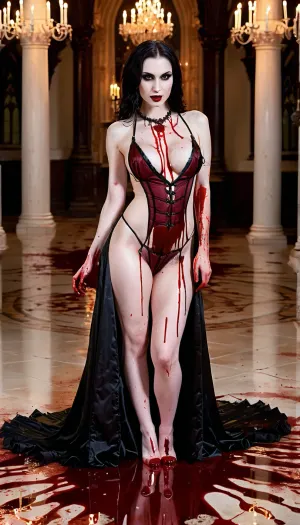 L'abbraccio di un vampiro: una notte di alta classe elite e la passione proibita nella bella sala da ballo
