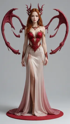 ((fusion:2), succubus, batman), full body view, white background