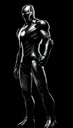 black and white drawing, (no colors), ironman from the MARVEL universe, black background, (((full body view))), PEHighContrast, Simple, Background, high, Contrast, <lora:PE_HighContrastStyleV1:2>, <lora:dark:1.2>