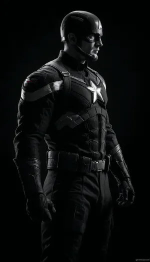 (((black and white drawing))), (no colors), captain america from the MARVEL universe, black background, (((full body view))), PEHighContrast, Simple, Background, high, Contrast, <lora:PE_HighContrastStyleV1:2>, <lora:dark:2>