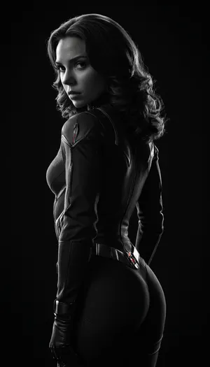 (((black and white drawing))), (no colors), black widow from the MARVEL universe, black background, (((full body view))), PEHighContrast, Simple, Background, high, Contrast, <lora:PE_HighContrastStyleV1:2>, <lora:dark:1.5>