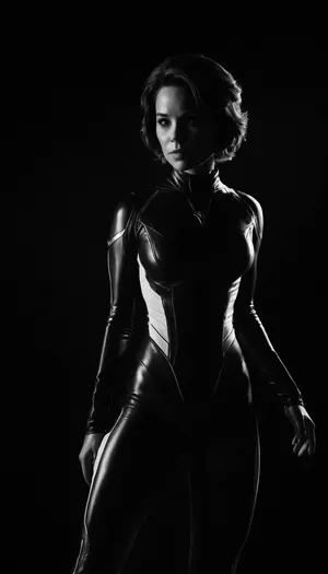 (((black and white drawing))), (no colors), Janet van Dyne from the MARVEL universe, black background, (((full body view))), PEHighContrast, Simple, Background, high, Contrast, <lora:PE_HighContrastStyleV1:2>, <lora:dark:2>