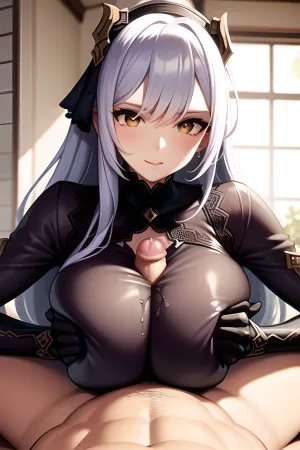 A IA gerou uma bela imagem de uma menina com iluminação perfeita, seios enormes e um enorme pênis. O menino foi extremamente detalhado em seu rosto e teve a melhor qualidade pornô