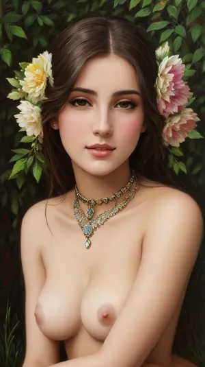 油画是一幅质量最高的杰作,色彩优美,人物感人. 它以印象主义的风格描绘了一个裸体女友,她的长发流下她的背部,脸朝上仰望着观众. 她的尸体是