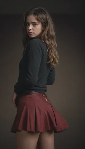 Hermione Granger, una mujer joven con pelo macizo y un demeanor libre, fue conocida por su inteligencia y dedicación a sus estudios. Pero un día, ella decidió tomar un descanso de estudiar y disfrutar de un poco de autocompleto