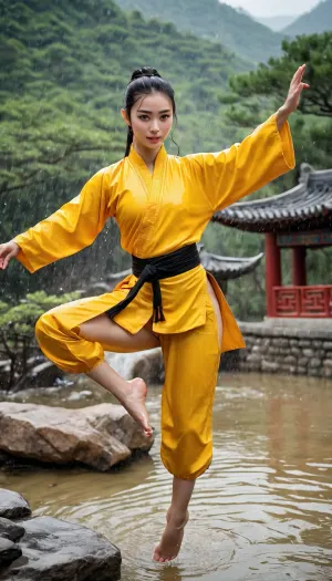 The AI-generated porn picture of the young escort woman with black hair and angelababy face is a masterpiece that will leave you wanting more