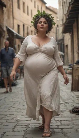 A beggar queen with a crown of nettles wanders the ancient city