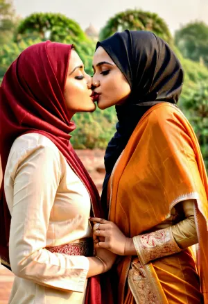 Two girls, one Hindu and the other Muslim, had been fighting for years over a small issue that seemed insignificant to the rest of the world. But today, they were united in their goal to end this conflict once and for all. As they stood