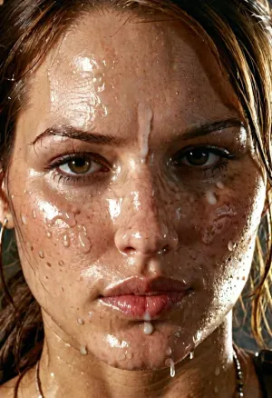 Lara Croft, raider di tomba, inciampato su un'antica tomba piena di manufatti inestimabili. Ha visto un uomo masturbarsi furiosamente mentre guardava la sua foto sul suo telefono. Lei si avvicinò lentamente e prese il suo telefono per scattare una foto