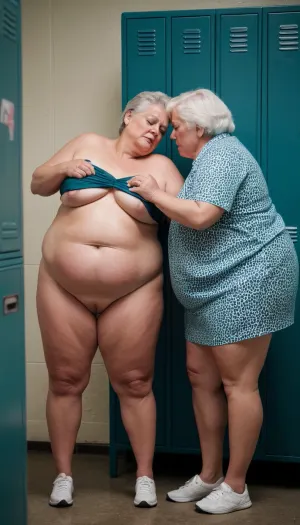 Two women, who had been friends for years, decided to take a trip to the gym and try out a new workout routine that promised to help them lose weight and tone up. They started with some light cardio exercises and then moved on to strength training