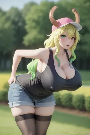 Lucoa是一个有大乳房的人工智能 个性很好玩 在镜子里欣赏自己