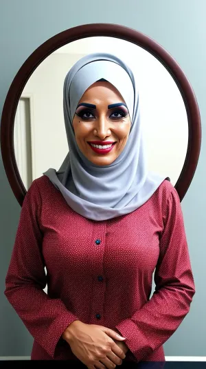 The ex-racist white man is now seen wearing a hijab and covering her hair with a scarf, feeling like it is the only way to truly be herself