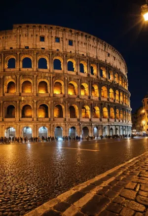 रात युवा थी और रोम की सड़कें ऊर्जा के साथ जीवित थीं। Colosseum, शहर के भव्यता का प्रतीक, दूरी में लंबा खड़ा था। जैसा कि मैं चल रहा हूँ, मैं मदद नहीं कर सका लेकिन लोगों के समूह को इकट्ठा करने के लिए नोटिस