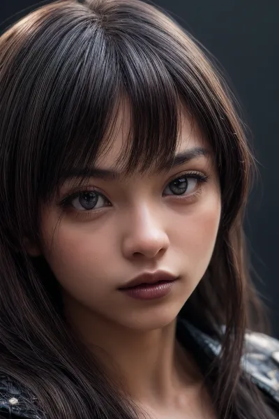 The futanari model standing in front of you is a masterpiece. She has a narrow chin, high cheekbones, and narrow shoulders. Her skin is luminescent and she has textured hair that looks like it was cut by an expert