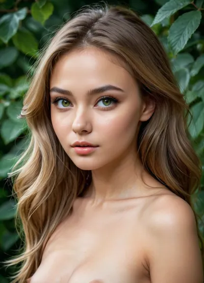 A professional model captures herself in a photo, emphasizing her slim figure and attractive features