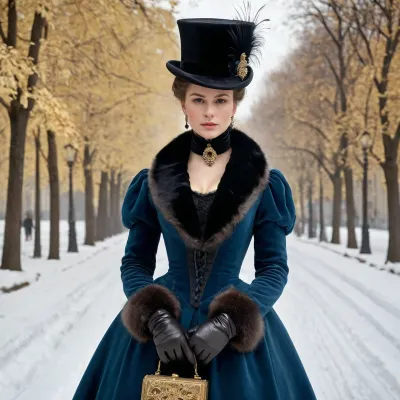Ivan Kramskoy's Unknown Woman is a painting depicting a young woman riding in an open carriage along Nevsky Prospect near the pavilions of the Anichkov Palace. Her look is regal, mysterious and a little sad. Her outfit