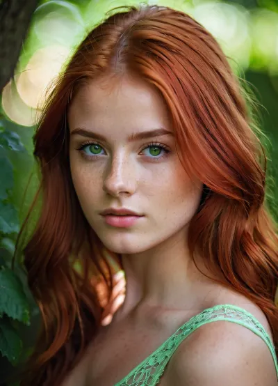 El fotógrafo profesional utilizó una cámara DSLR de alta calidad con una luz suave para capturar la belleza de la niña de 18 años en su entorno natural. Luego usó fondo simple y luz suave para crear un ambiente soñado y romántico